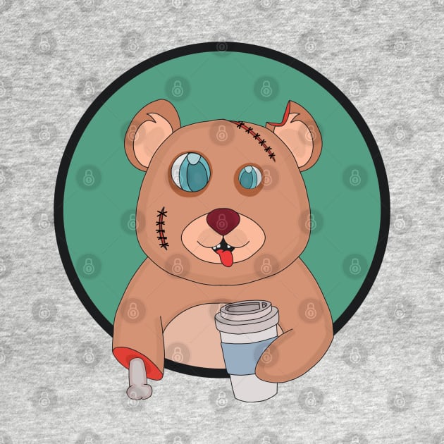 Coffee Zombie Bear by DiegoCarvalho